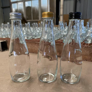 Bouteille de boisson cylindrique en verre silex de 200 ml (6,6 oz) avec bouchon à vis facile à ouvrir, sérigraphie givrée, gravure, gravure à l'acide, certifiée alimentaire - Product Image 6
