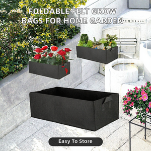 Sacs de culture pliables en feutre pour légumes et fleurs, 5/10/20 gallons, pour jardin domestique, utilisation intérieure et extérieure - Product Image 2