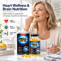 Gélules d'huile de poisson Oméga 3 OEM ODM 1000mg EPA DHA – Complément alimentaire quotidien en acides gras Oméga – Marque privée – Vente en gros B2B