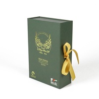 Boîte carrée rigide en papier pour perruques et extensions capillaires, avec logo personnalisé en relief, recyclable et biodégradable, à fermeture magnétique centrale