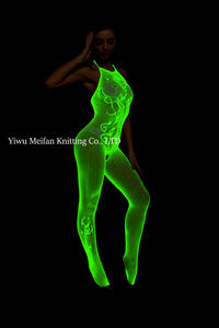 <span class=keywords><strong>Robe</strong></span> Bodystocking Résille Lumineuse Nuisette Sexy Lingerie pour Femme Halloween Fluorescence Bodycon Robes de Soirée - Product Image 5