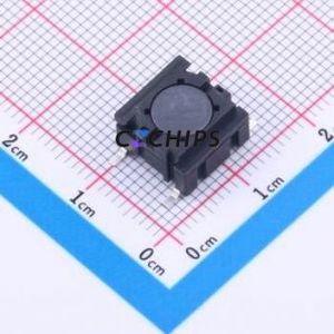 GT-TC133B-H064-L1 Tactile Switch SMD,10x10mm Switch Single Pole Single Throw Round Button 3.5N Vertical Mount - Product Image 1