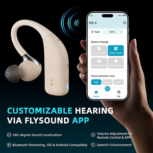Flysound New Product IP68 Waterproof 14H Battery Life Mini Hearing Aid Bluetooth Music Noise Cancelling Medical Hearing Device - Product Image 3