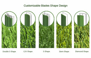 Profesional Grama Sintetica Para Campo Futebol Grama Sintetica Hierba Alfombra Fútbol Hierba Blanca - Product Image 5