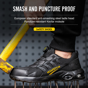 New Safety Boots <b>Men</b> <b>Work</b> Indestructible <b>Shoes</b> Sneakers Steel Toe Protective Boots Anti-smash Anti-puncture <b>Work</b> Boots - Product Image 5