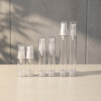 Bouteille vide cosmétique sous vide en plastique 5mL 10mL 15mL mini bouteille de pompe de pulvérisation en plastique