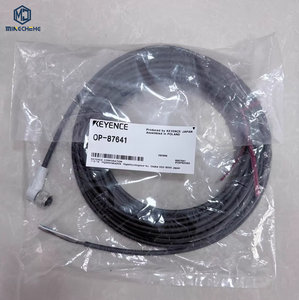 KEYENCE OP-87641 M12 L-shaped Connector <b>Cable</b> 10m Oil-resistant for FD-Q Series Clamp-on Flow Sensor OP 87641 - Product Image 1
