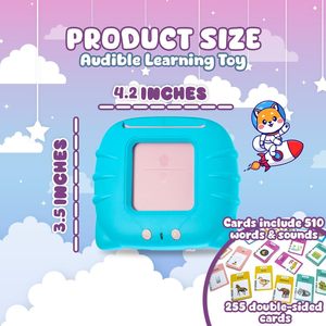 Tarjetas de Aprendizaje de Idiomas Personalizadas de 112 Páginas, Lector de Tarjetas Educativas Tempranas, Juguetes de Aprendizaje para Niños, Batería de Litio, Edades de 2 a 4 Años - Product Image 5