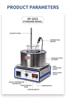 Digital LED Display Constant Temperature Heating Magnetic Stirrer Water Bath Oil Bath 1% Speed Control Laboratory NY