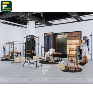 Étagère de présentation de magasin de mode moderne, comptoir de vêtements, vitrine de vêtements, armoire en verre, mobilier commercial - Product Image 2