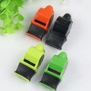 Whistle Wholesale Professional Cheap Customized Promotional Sport Referee Plastic Referee Whistle With Lanyard