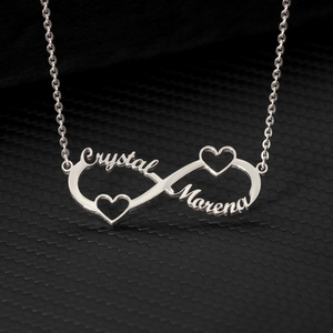 Collana Personalizzata in Acciaio Inossidabile con Nome, Design Fai-da-Te a Forma di Lettera d'Amore, Gioielli Occidentali Personalizzati - Product Image 2