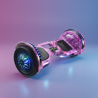 BAB WAY Smart Self Balancing Electric Hoverboard pour enfants, contrôle par application, lumières LED, certifié UL2272, DDP
