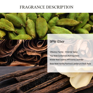 Huile de parfum UNIQUE <span class=keywords><strong>AROMA</strong></span> 9PM <span class=keywords><strong>Elixir</strong></span>, huile de parfum concentrée, huile de parfum à la cardamome en vrac pour la fabrication de bougies parfumées - Product Image 2