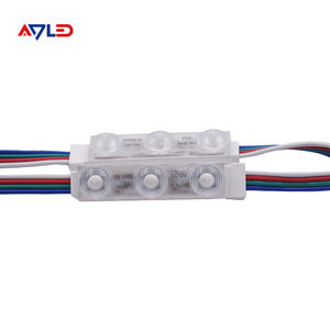 Module LED couleur pleine, étanche pour extérieur, RGB, 3 lentilles, 2835 LED, SMD 0.72W, 12V, pour enseignes LED, boîte à lumière publicitaire - Product Image 1