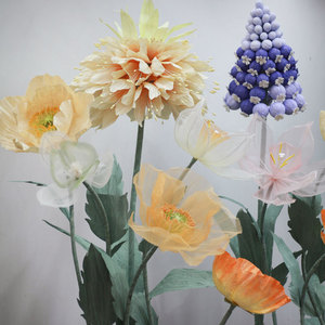 Flor de Papel Gigante Tridimensional Hecha a Mano, Accesorios de Decoración para Centros Comerciales y Escaparates - Product Image 2