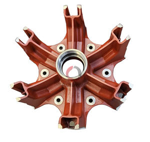 ดุมล้อคู่แบบ<span class=keywords><strong>หก</strong></span>ซี่สำหรับงานหนัก BPW 12T 14T 16T <span class=keywords><strong>ล้อ</strong></span>รูปดาว ทนทาน ใช้แทนได้สำหรับรถบรรทุกใหม่ <span class=keywords><strong>เพลา</strong></span>ลากพ่วง - Product Image 3