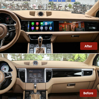 Reproductor de DVD para Auto Doble de 12.3 Pulgadas, Radio Android con Pantalla Táctil, Navegación GPS, Carplay para Porsche Macan 2013-2017
