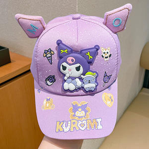 Moda Sanrios 3D Kuromi Girls Gorra de béisbol Cute Kids Hip Hop Summer Hat con protección solar para niñas - Product Image 3