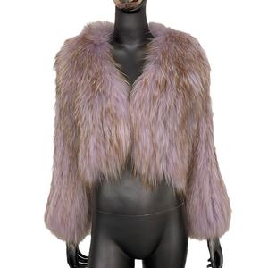 Abrigo de Piel para Mujer, Otoño e Invierno, Nuevo Abrigo de Piel de <span class=keywords><strong>Mapache</strong></span>, Grueso, Tejido de Doble Cara, Abrigo de Piel Moderno para Jóvenes - Product Image 5