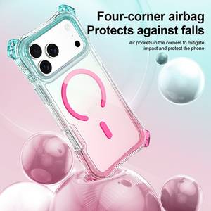 <span class=keywords><strong>Coque</strong></span> hybride anti-chute aux couleurs dégradées arc-en-ciel pour <span class=keywords><strong>iPhone</strong></span> 17 Pro Max 16 15 Plus 14 avec trou pour dragonne - Product Image 4