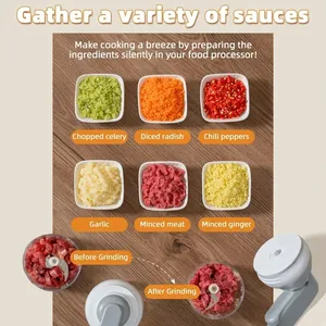 Manual Hand Cranked Garlic <b>Press</b> Multi-functional Garlic Pounder Masher Food Processor Vegetables Chopper Sustainable Easy Clean - Product Image 3