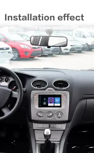 2 Din Android 10.1 araba radyo Autoradio 7 "Stereo GPS navigasyon WIFI MP5 BT FM RDS + Canbus ford Focus/Mondeo araba oyuncuları
