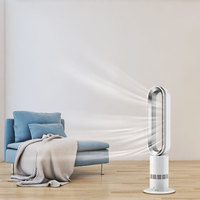Ventilateur tour électrique sans pales GS CE avec élément chauffant PTC, télécommande, boîtier US, protections multiples, pratique pour le bureau