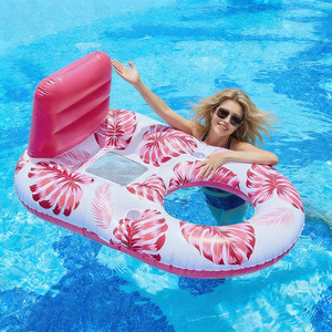 Flotador Inflable Grande para Piscina con Portavasos, Silla Flotante para Adultos - Product Image 4