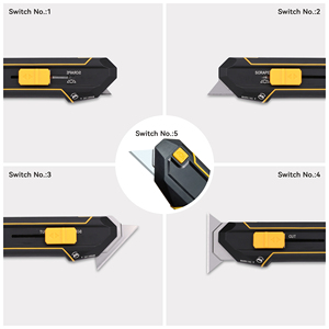 Cuchillo Multiusos 2 en 1 de Aluminio de Grado Profesional, Funcionalidad Dual para Cortar, Innovador Cuchillo de Camping con Hoja de Plástico - Product Image 4
