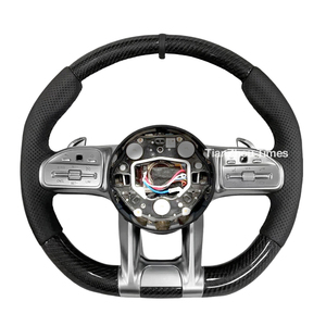 พวงมาลัยคาร์บอนไฟเบอร์ดัดแปลงสำหรับ <span class=keywords><strong>Mercedes</strong></span> <span class=keywords><strong>AMG</strong></span> GT CLS A E S C คลาส <span class=keywords><strong>C36</strong></span> G63 C43มล. SL W204 W213 W212 W205 W211 - Product Image 6