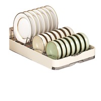 Eingebautes Küchenschrank-Geschirraufbewahrungsregal Schubladenartiges Ausziehbares Regal aus Kohlenstoffstahl Minimalistisches Design für Unterschränke