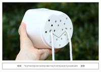 Pot de fleurs transparent à arrosage automatique, pot hexagonal pour plantes, jardinières en plastique, décoration pour la maison et le jardin