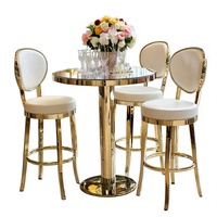 Chaise haute de bar moderne pour extérieur, idéale pour café, mariage, événement, avec structure métallique et assise en fil métallique