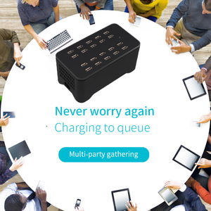 Estación de carga inteligente USB para teléfonos inteligentes, cargador de pared con 20 puertos, 125W, para tabletas y más - Product Image 3