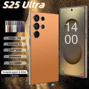 Teléfono Inteligente S25 Ultra 5G Más Vendido 2025, Pantalla <span class=keywords><strong>OLED</strong></span> de 6.9 Pulgadas, 2K, 144 Hz, Cámara Trasera de 108 MP, 16 GB + 1 TB, Snapdragon 8 Gen3, Inglés, Carga Rápida - Product Image 4