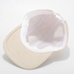 Wholesale Fashion Hip Hop Baseball <b>Cap</b> Custom <b>Blank</b> 5 Panel Corduroy <b>Cap</b> Flat Brim Hats Corduroy Snapback - Product Image 4