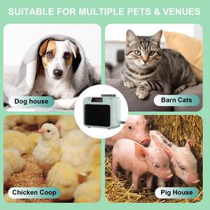 Calentador de casa para perros para uso en exteriores e interiores-600W/300W Calefacción segura y eficiente para casas de mascotas, gallineros, casetas de conejos - Product Image 5