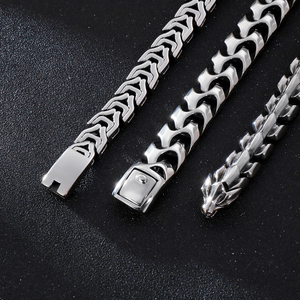 Kingseven — Bracelets Viking <span class=keywords><strong>nordique</strong></span>, Bracelet Keel en acier inoxydable 316L, chaîne Dragon chaine pour hommes - Product Image 6