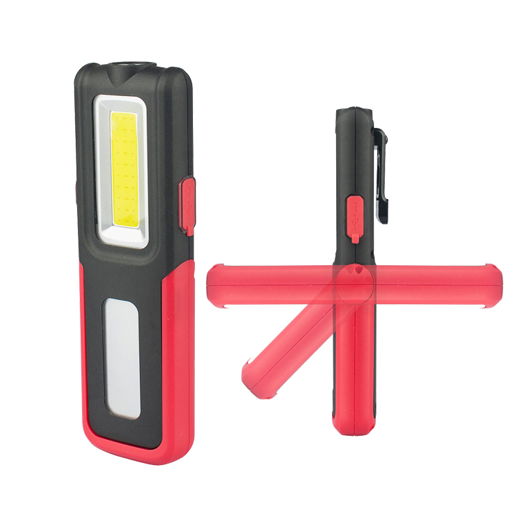Hot Sale ABS Rubber 350 Lumen Rechargeable Led Work Light With Magnetic Function