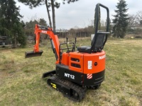 Nouveau Tracteur Mini 1,2 Tonne NANTE 2026 Conforme EURO5, Machine sur Chenilles Alimentée par Yanmar, Micro-Pelle NT12 avec Pompe Électrique Eaton