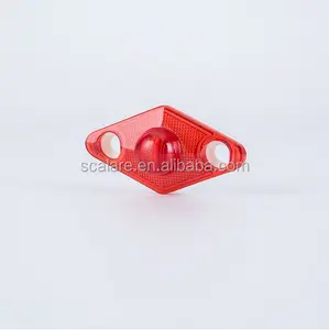 Auto LED Lights Side Marker for 2" RED SNAKE EYE Side Marker and Clearance Strobe Light/Lamp for Truck, Trailer, Car, Bus