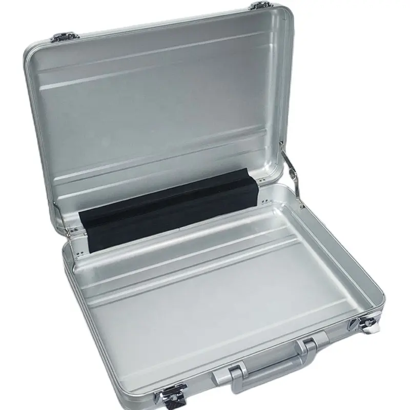 휴대용 알루미늄 공구 상자 다기능 lockable 저장 상자 단단한 공구 장비 조직자 상자 거품 삽입을 주문을 받아서 만드십시오