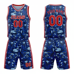 Ensembles d'uniformes de basket-ball pour hommes tissu respirant confortable taille personnalisée imprimé personnalisé par le fabricant - Product Image 1