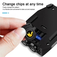 Projecteur LED 3D dynamique pour voitures, lumière de bienvenue sans fil universelle pour porte, animation, nouvel état, lumière de bienvenue dynamique