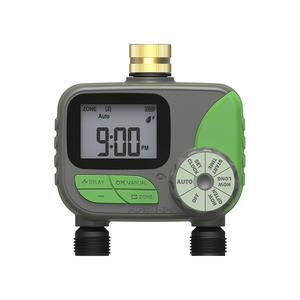 Dispositif d'irrigation automatique intérieur intelligent à double vanne Nouveau dispositif d'arrosage de plantes à fleurs en plastique chronométré pour balcon Jardinier paresseux - Product Image 3