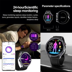 Smartwatch ECG con Monitoraggio della Frequenza Cardiaca e dell'Ossigeno nel Sangue, e Funzione di Risposta Intelligente AI GPT per Uomo, Orologio Fitness - Product Image 4
