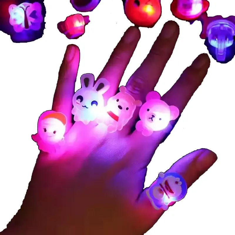 Luminous Rings Stars Shine In The Dark Children's Toys Flash LED Cartoon Lights Glow In The Dark Toys