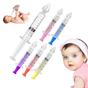 Bomba de jeringa <span class=keywords><strong>Nasal</strong></span> de silicona suave segura para bebés de 10ml, limpiador de Nariz de bebé PP, jeringa, limpiador de moco <span class=keywords><strong>Nasal</strong></span> para niños, OEM personalizable - Product Image 1