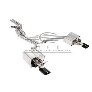 Silenciador de sistema de escape de servicio ODM Cat-Back para <span class=keywords><strong>Audi</strong></span> <span class=keywords><strong>A6</strong></span> A7 <span class=keywords><strong>C7</strong></span> 3,0 T V6 piezas de ajuste de tubo de escape doble Escape - Product Image 1